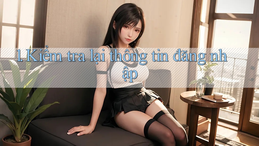 1. Kiểm tra lại thông tin đăng nhập