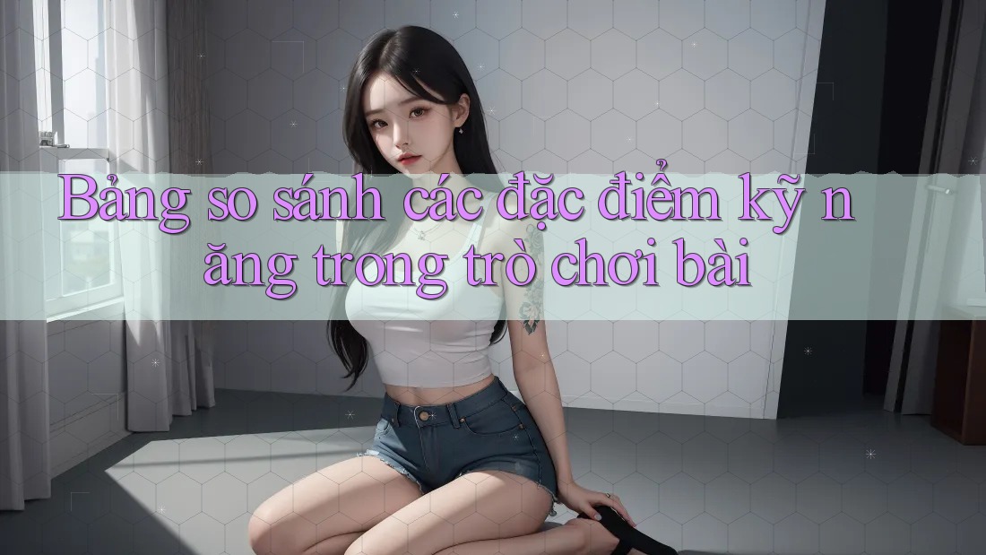 Bảng so sánh các đặc điểm kỹ năng trong trò chơi bài Bảng so sánh các đặc điểm kỹ năng trong trò chơi bài