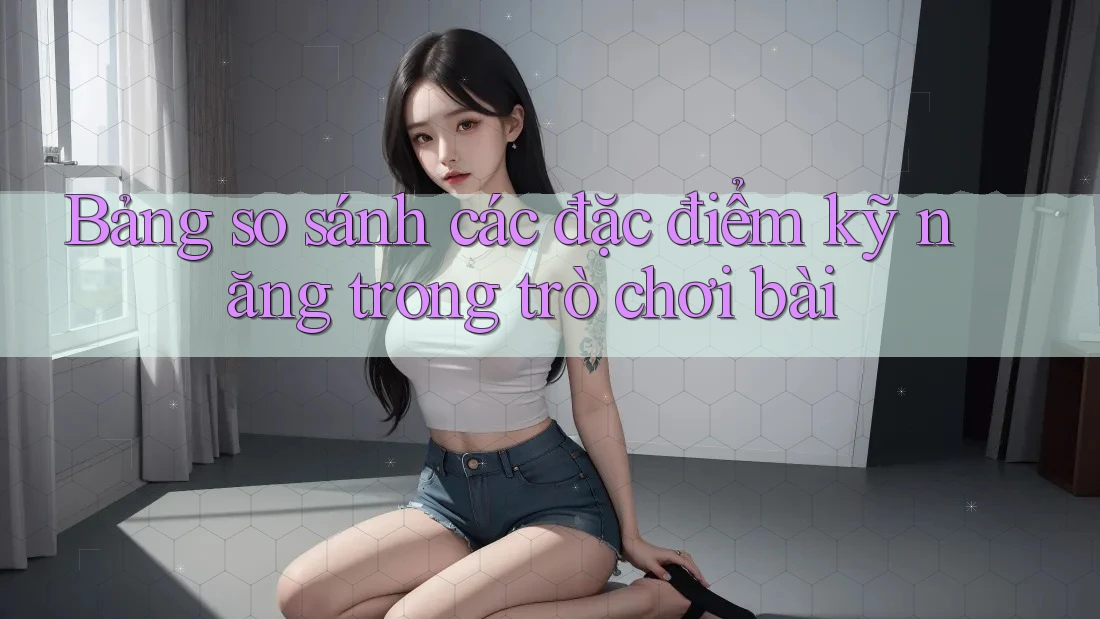 Bảng so sánh các đặc điểm kỹ năng trong trò chơi bài Bảng so sánh các đặc điểm kỹ năng trong trò chơi bài