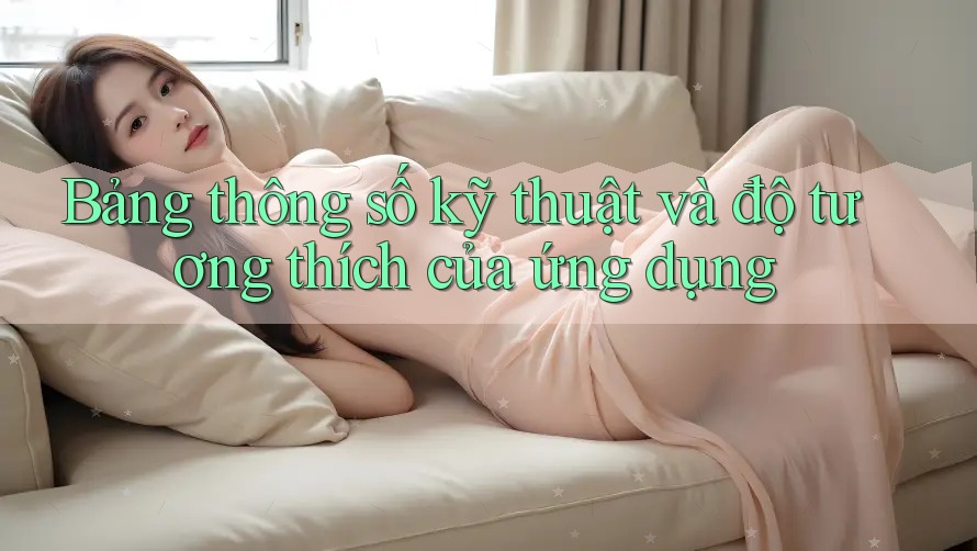 Bảng thông số kỹ thuật và độ tương thích của ứng dụng