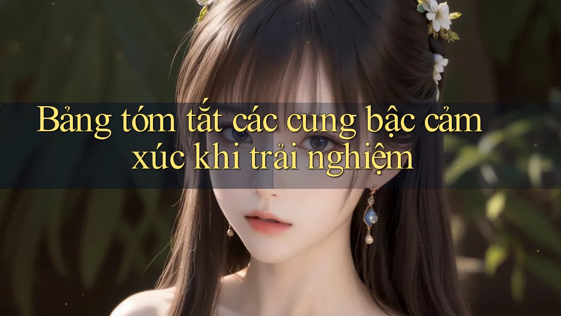 Bảng tóm tắt các cung bậc cảm xúc khi trải nghiệm