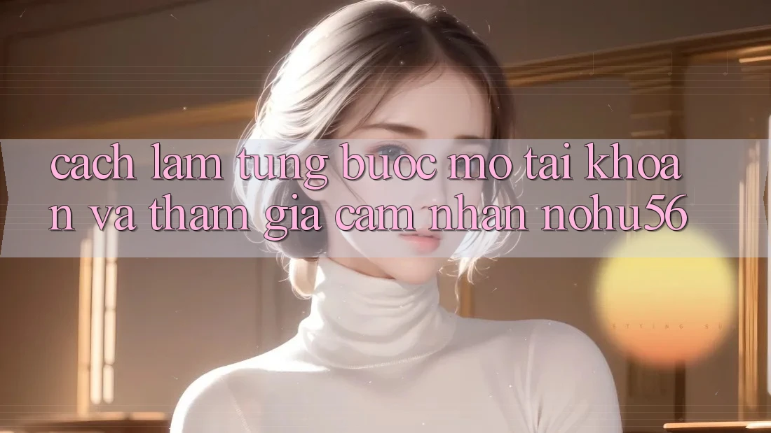 Cách làm Từng Bước Mở tài khoản Và Tham Gia Cảm nhận nohu56 Cách làm Từng Bước Mở tài khoản Và Tham Gia Cảm nhận nohu56