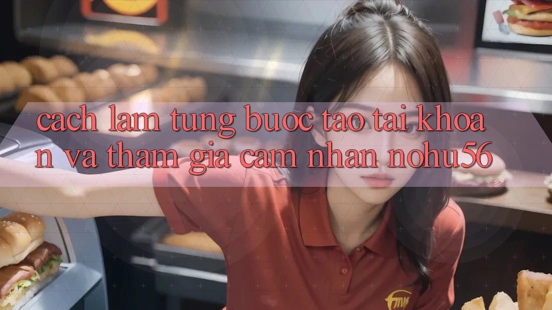 Cách làm Từng Bước Tạo tài khoản Và Tham Gia Cảm nhận nohu56
