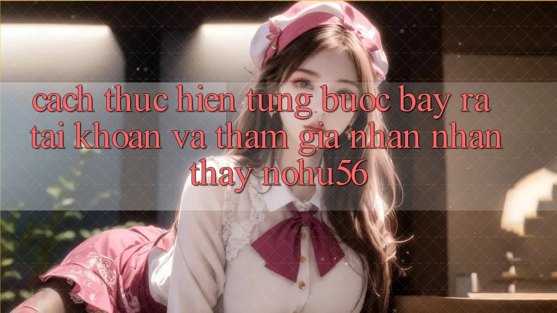 Cách thực hiện Từng Bước Bày ra tài khoản Và Tham Gia Nhận nhận thấy nohu56 Cách thực hiện Từng Bước Bày ra tài khoản Và Tham Gia Nhận nhận thấy nohu56