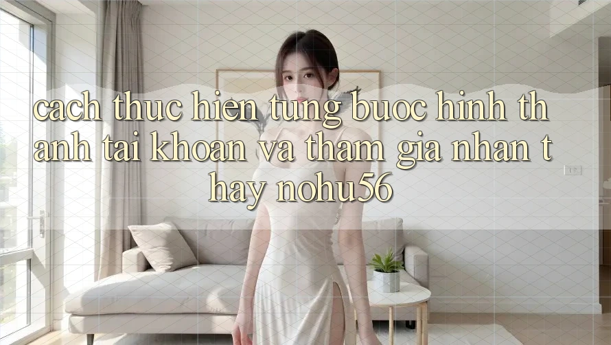 Cách thực hiện Từng Bước Hình thành tài khoản Và Tham Gia Nhận thấy nohu56