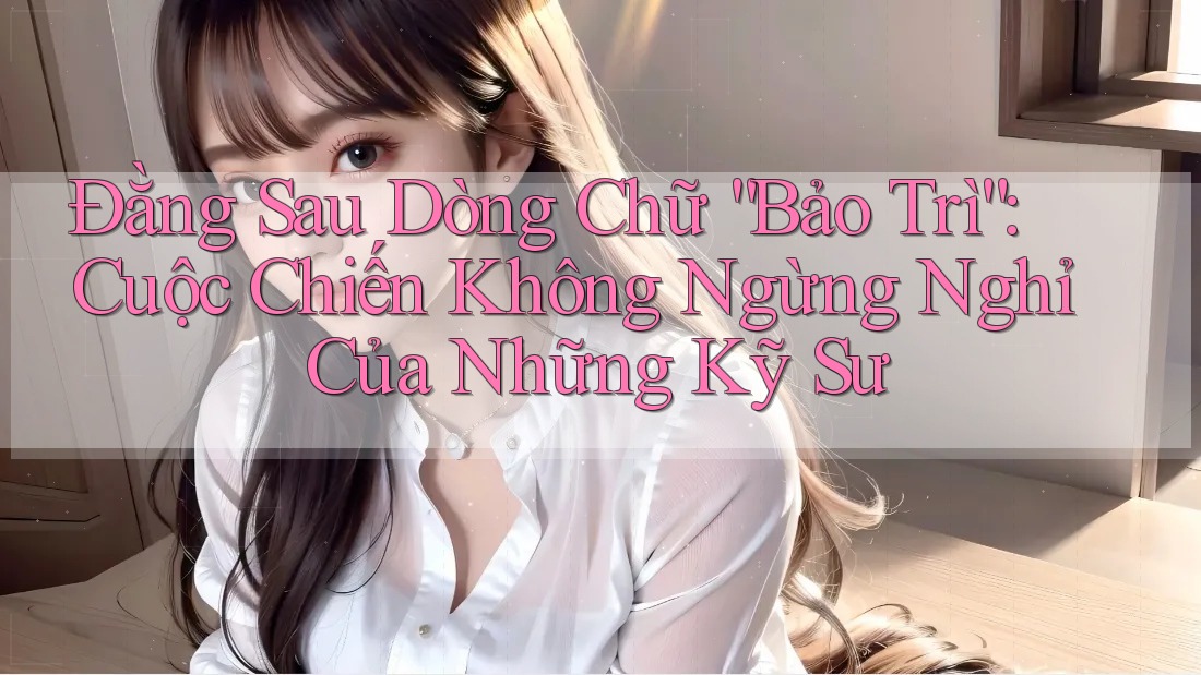 Đằng Sau Dòng Chữ “Bảo Trì”: Cuộc Chiến Không Ngừng Nghỉ Của Những Kỹ Sư Đằng Sau Dòng Chữ “Bảo Trì”: Cuộc Chiến Không Ngừng Nghỉ Của Những Kỹ Sư