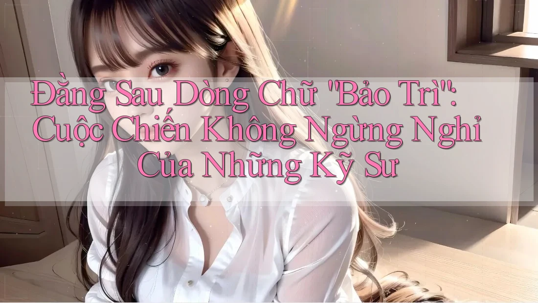 Đằng Sau Dòng Chữ “Bảo Trì”: Cuộc Chiến Không Ngừng Nghỉ Của Những Kỹ Sư