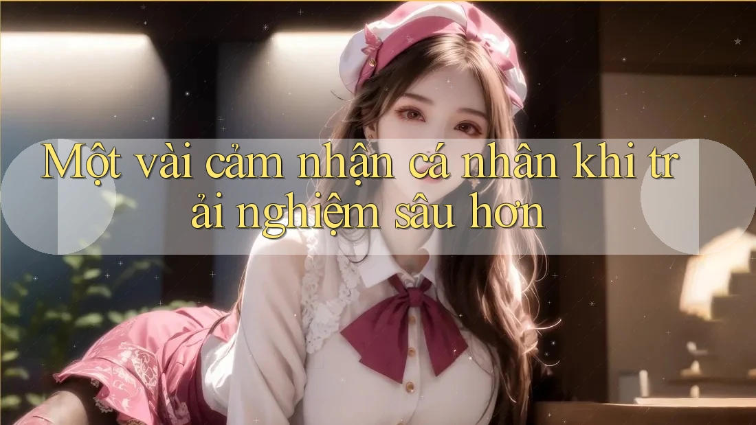 Một vài cảm nhận cá nhân khi trải nghiệm sâu hơn Một vài cảm nhận cá nhân khi trải nghiệm sâu hơn