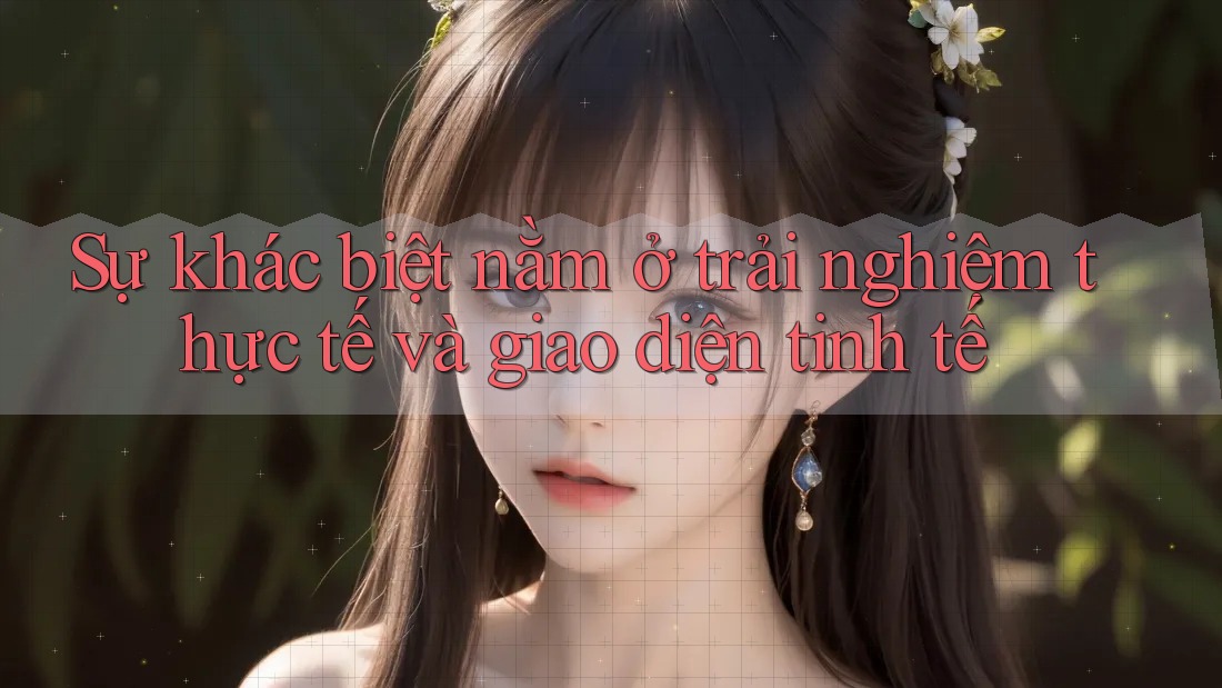Sự khác biệt nằm ở trải nghiệm thực tế và giao diện tinh tế Sự khác biệt nằm ở trải nghiệm thực tế và giao diện tinh tế