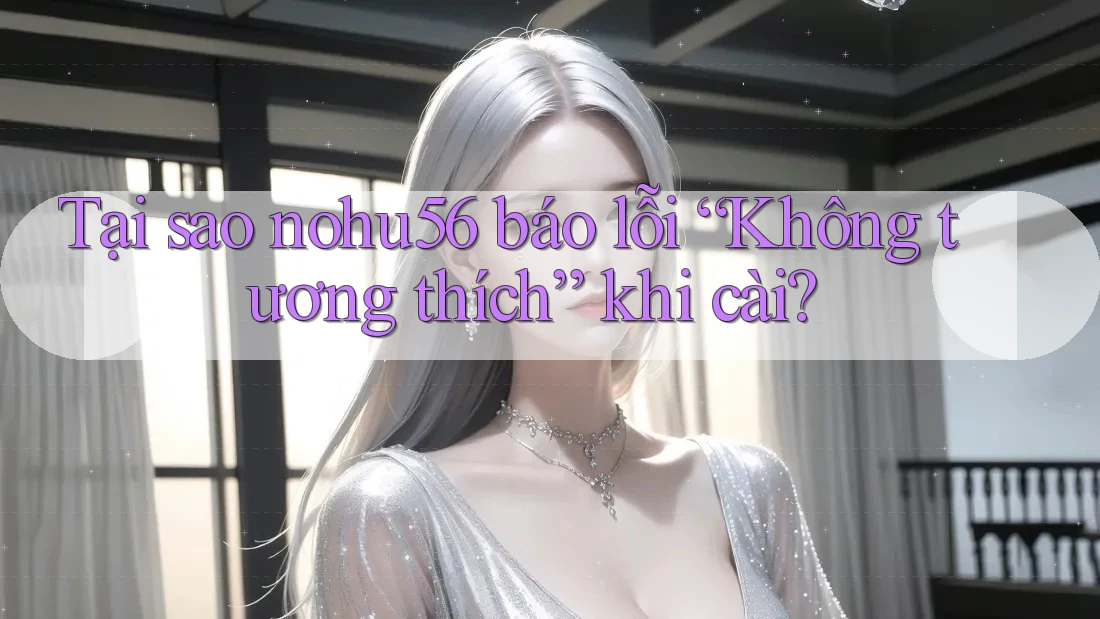 Tại sao nohu56 báo lỗi “Không tương thích” khi cài?