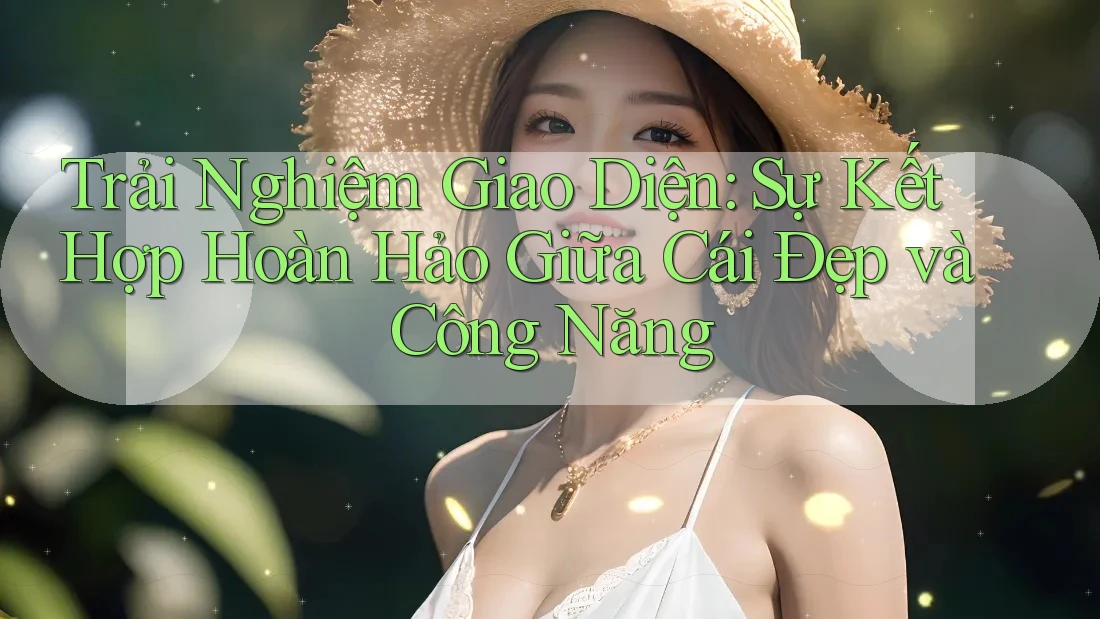 Trải Nghiệm Giao Diện: Sự Kết Hợp Hoàn Hảo Giữa Cái Đẹp và Công Năng Trải Nghiệm Giao Diện: Sự Kết Hợp Hoàn Hảo Giữa Cái Đẹp và Công Năng